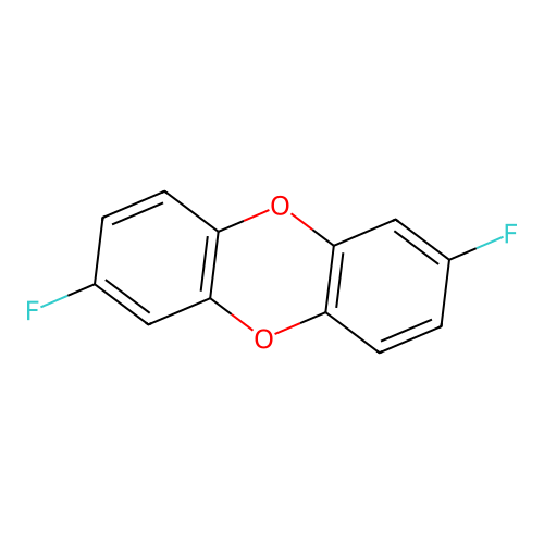 2,7-Difluorodibenzo-p-dioxin structure