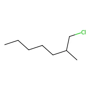 1-Chloro-2-methylheptane structure