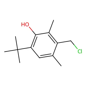 6-tert-Butyl-3-(chloromethyl)-2,4-dimethylphenol structure