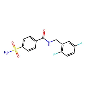 4-(Aminosulfonyl)-N-[(2,5-Difluorophenyl)Methyl]-Benzamide structure