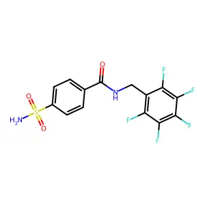 N-(2,3,4,5,6-Pentaflouro-Benzyl)-4-Sulfamoyl-Benzamide structure