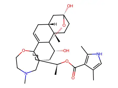 箭毒蛙鹼 structure