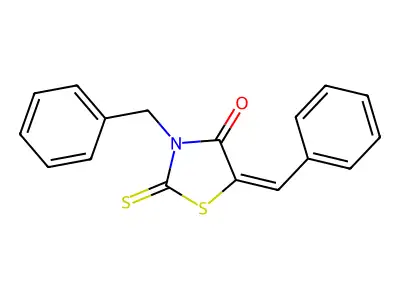 3-Benzyl-5-benzylidene-2-sulfanylidene-1,3-thiazolidin-4-one structure