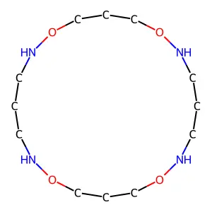 1,7,11,17-Tetraoxa-2,6,12,16-tetraazacycloicosane structure
