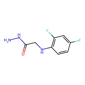 2-(2,4-Difluoroanilino)acetohydrazide structure