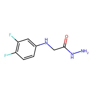 2-(3,4-Difluoroanilino)acetohydrazide structure