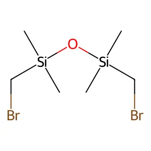 Disiloxane, 1,3-bis(bromomethyl)-1,1,3,3-tetramethyl- structure