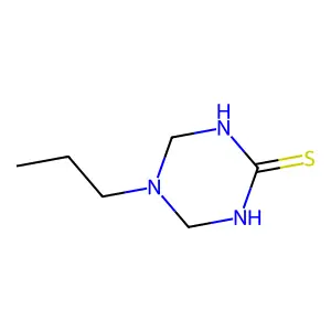 5-Propyl-1,3,5-triazinane-2-thione structure