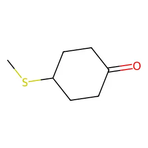 Cyclohexanone, 4-(methylthio)- structure