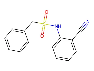 N-(2-cyanophenyl)-1-phenylmethanesulfonamide structure