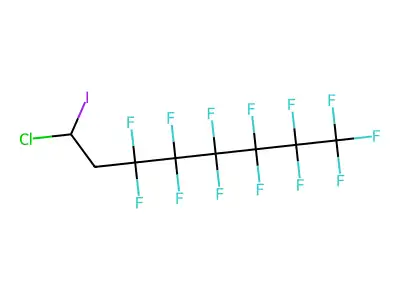 1-Chloro-1-iodo-1H,2H,2H-perfluorooctane structure