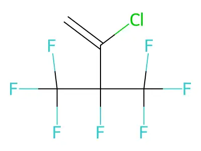 2-Chloro-3,4,4,4-tetrafluoro-3-(trifluoromethyl)but-1-ene structure