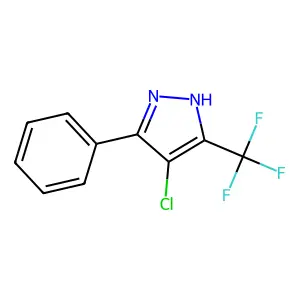 4-Chloro-5-phenyl-3-(trifluoromethyl)pyrazole structure