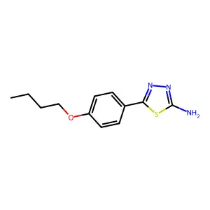 5-(4-Butoxyphenyl)-1,3,4-thiadiazol-2-amine structure