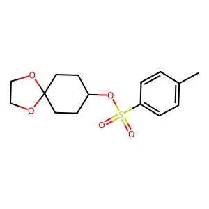 1,4-Dioxaspiro[4.5]decan-8-ol, 8-(4-methylbenzenesulfonate) structure