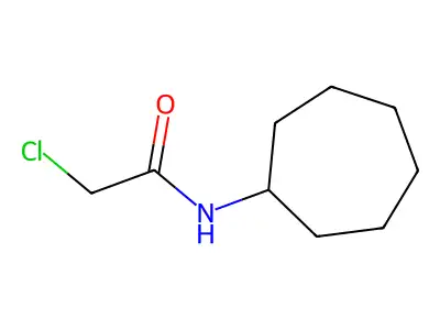 2-chloro-N-cycloheptylacetamide structure