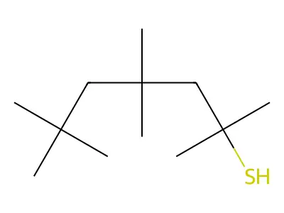 2,4,4,6,6-Pentamethylheptane-2-thiol structure