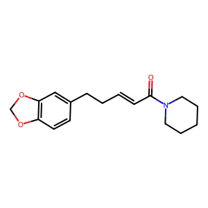 5-(2H-1,3-Benzodioxol-5-YL)-1-(piperidin-1-YL)pent-2-EN-1-one structure