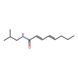 N-(2-Methylpropyl)octa-2,4-dienimidic acid structure