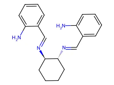 1,2-Cyclohexanediamine, N,Na(2)-bis(o-aminobenzylidene)-, trans- structure