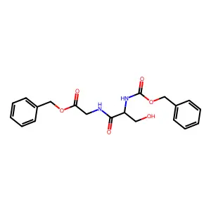 Benzyl n-[(benzyloxy)carbonyl]serylglycinate structure