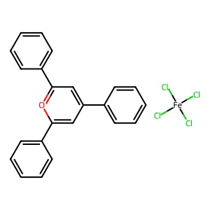 2,6-Triphenylpyrylium tetrachloroferrate structure
