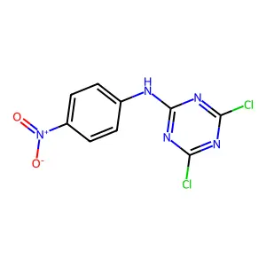 4,6-Dichloro-N-(4-nitrophenyl)-1,3,5-triazin-2-amine structure