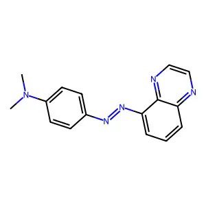 5-((p-(Dimethylamino)phenyl)azo)quinoxaline structure