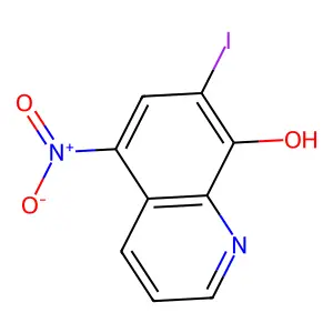 7-Iodo-5-nitro-8-quinolinol structure
