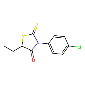 Rhodanine, 3-(p-chlorophenyl)-5-ethyl- structure
