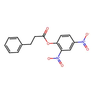 Benzenepropanoic acid, 2,4-dinitrophenyl ester structure