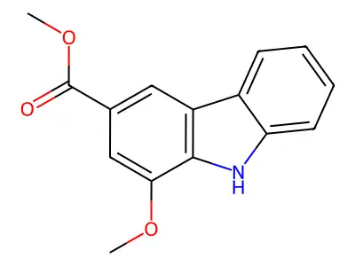 methyl 1-methoxy-9H-carbazole-3-carboxylate structure