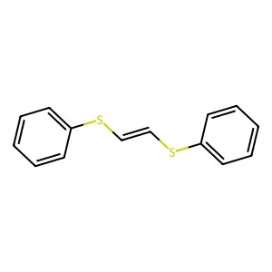 2-Phenylsulfanylethenylsulfanylbenzene structure