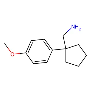 1-[1-(4-Methoxyphenyl)cyclopentyl]methanamine structure