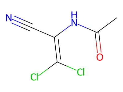 N-(2,2-dichloro-1-cyanovinyl)acetamide structure