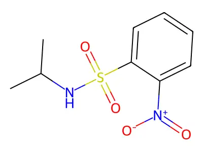 N-isopropyl-2-nitrobenzenesulfonamide structure