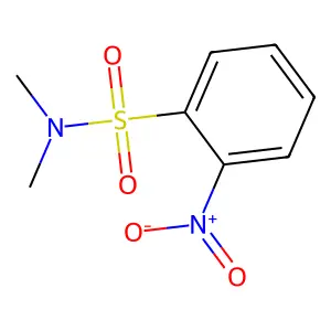 N,N-dimethyl-2-nitrobenzenesulfonamide structure