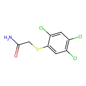 2-(2,4,5-Trichlorophenyl)sulfanylacetamide structure