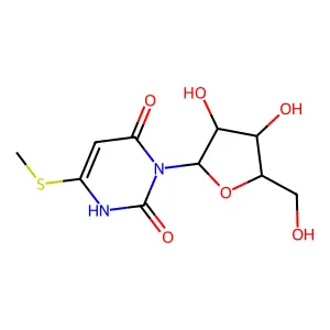 6-(Methylsulfanyl)-3-pentofuranosylpyrimidine-2,4(1h,3h)-dione structure