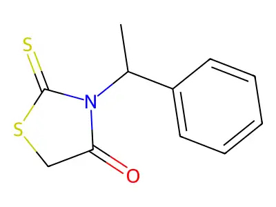 Rhodanine, 3-(alpha-methylbenzyl)- structure