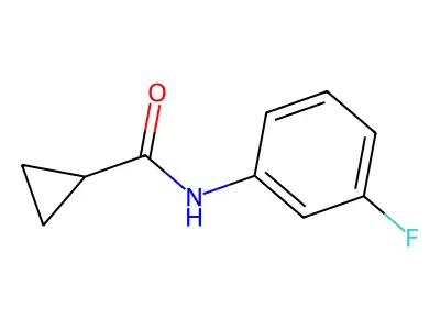 N-(3-fluorophenyl)cyclopropanecarboxamide structure