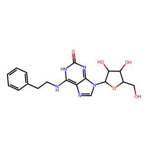 Adenosine,2,3-dihydro-2-oxo-n-(2-phenylethyl)- structure