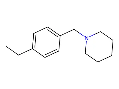 1-[(4-Ethylphenyl)methyl]piperidine structure