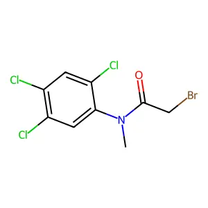 Acetanilide, 2-bromo-N-methyl-2',4',5'-trichloro- structure