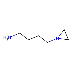 N-(4-aminobutyl)aziridine structure