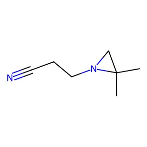 3-(2,2-Dimethylaziridin-1-yl)propanenitrile structure