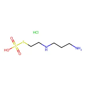 Ethanethiol, 2-((3-aminopropyl)amino)-, hydrogen sulfate (ester), hydrochloride structure