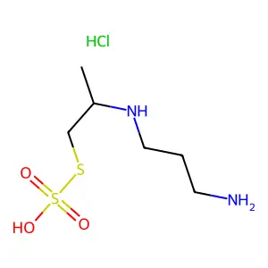 Propanethiol, 2-((3-aminopropyl)amino)-, hydrogen sulfate (ester), hydrochloride structure