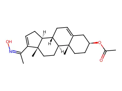 Pregnenolone-16-ene acetate oxime structure