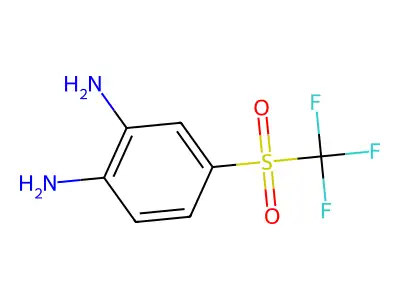 4-(Trifluoromethanesulfonyl)benzene-1,2-diamine structure